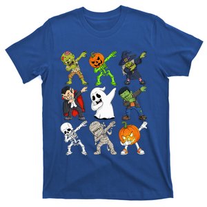 Dabbing Halloween Skeleton Zombie Scary Pumpkin Vampire T-Shirt