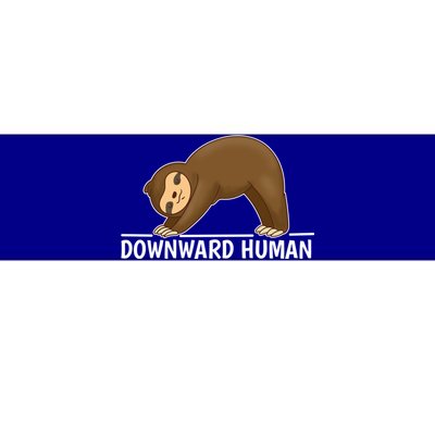 Downward Hu Sloth Gift Bumper Sticker