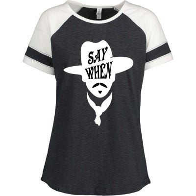 Doc Holliday Say When Enza Ladies Jersey Colorblock Tee