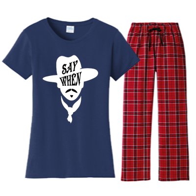 Doc Holliday Say When Women's Flannel Pajama Set