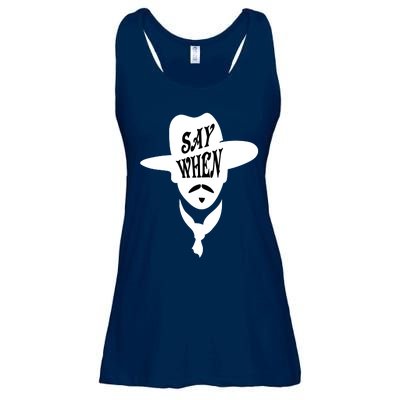 Doc Holliday Say When Ladies Essential Flowy Tank