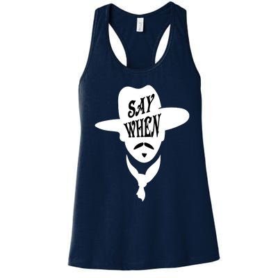 Doc Holliday Say When Women's Racerback Tank