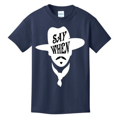 Doc Holliday Say When Kids T-Shirt