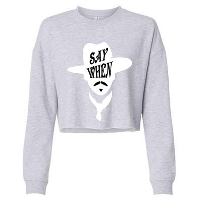 Doc Holliday Say When Cropped Pullover Crew