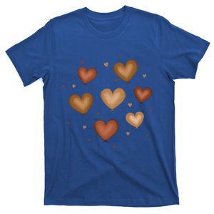 Diversity Heart Skin Tones Black Pride Melanin Kindness Cute Gift T-Shirt