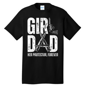 Dad Her Solder Forever Proud Fathers Day Dad Tall T-Shirt