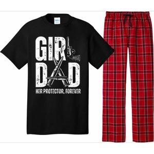 Dad Her Solder Forever Proud Fathers Day Dad Pajama Set