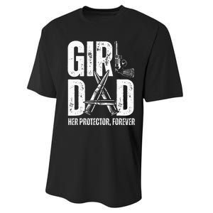 Dad Her Solder Forever Proud Fathers Day Dad Performance Sprint T-Shirt