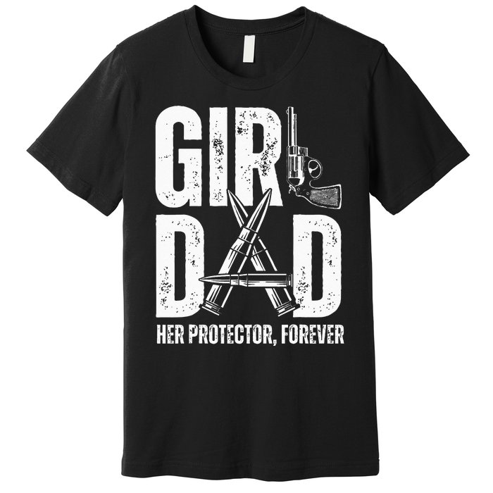 Dad Her Solder Forever Proud Fathers Day Dad Premium T-Shirt