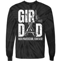 Dad Her Solder Forever Proud Fathers Day Dad Tie-Dye Long Sleeve Shirt