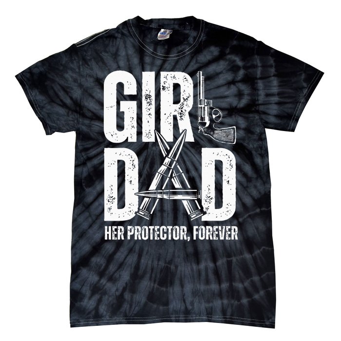 Dad Her Solder Forever Proud Fathers Day Dad Tie-Dye T-Shirt