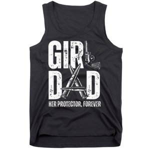 Dad Her Solder Forever Proud Fathers Day Dad Tank Top