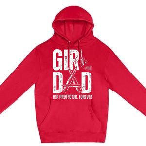 Dad Her Solder Forever Proud Fathers Day Dad Premium Pullover Hoodie