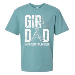 Dad Her Solder Forever Proud Fathers Day Dad Sueded Cloud Jersey T-Shirt