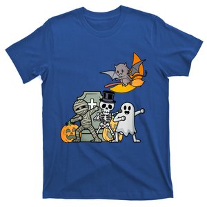 Dabbing Halloween Skeleton Zombie Scary Pumpkin Mummy Gift T-Shirt