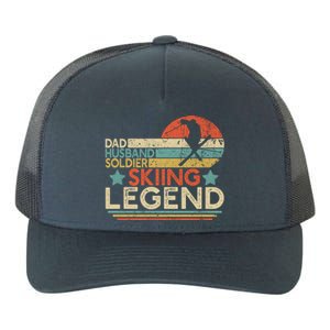 Dad Husband Soldier Skiing Legend Military Ski Lover And Skier Gift Yupoong Adult 5-Panel Trucker Hat