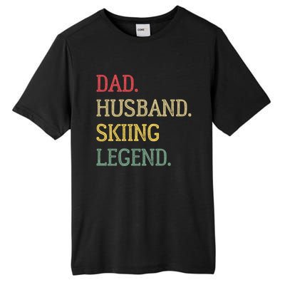 Dad Husband Skiing Legend Vintage Skiing Dad Gift Tall Fusion ChromaSoft Performance T-Shirt