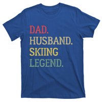 Dad Husband Skiing Legend Vintage Skiing Dad Gift T-Shirt