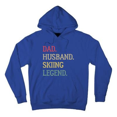 Dad Husband Skiing Legend Vintage Skiing Dad Gift Tall Hoodie