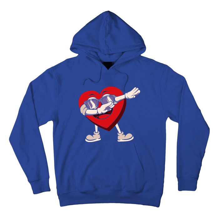 Dabbing Heart Sunglasses Funny Valentines Day Gift Hoodie