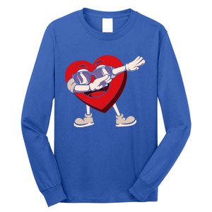 Dabbing Heart Sunglasses Funny Valentines Day Gift Long Sleeve Shirt