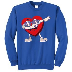 Dabbing Heart Sunglasses Funny Valentines Day Gift Sweatshirt