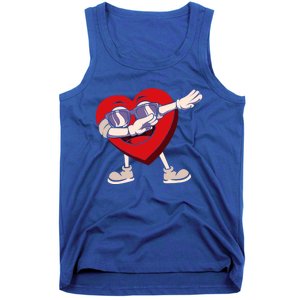 Dabbing Heart Sunglasses Funny Valentines Day Gift Tank Top