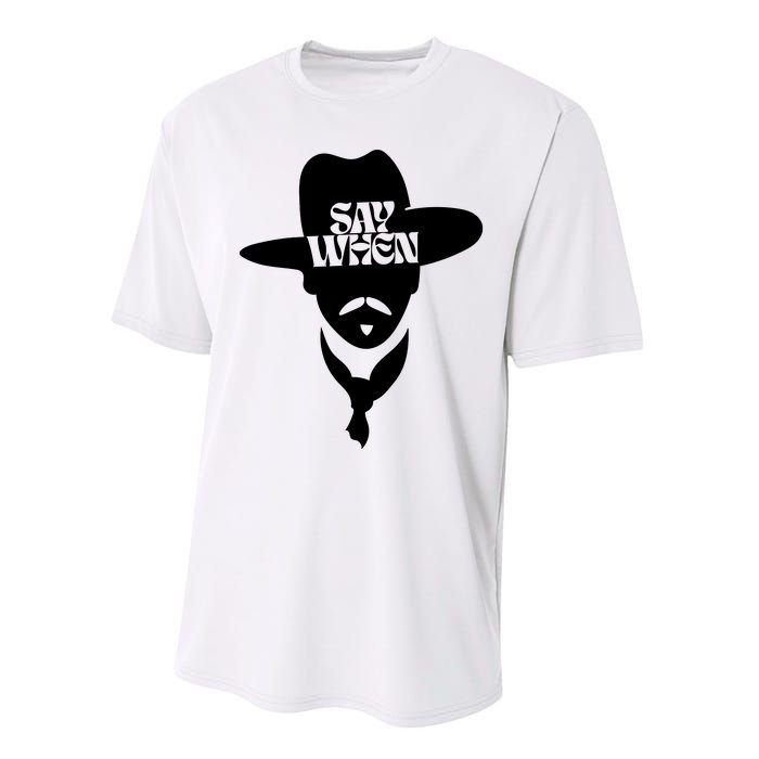 Doc Holliday Say When Performance Sprint T-Shirt