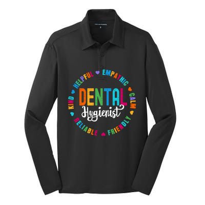 Dental Hygienist Squad Appreciation Week Healthcare Dental Gift Silk Touch Performance Long Sleeve Polo