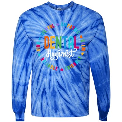 Dental Hygienist Squad Appreciation Week Healthcare Dental Gift Tie-Dye Long Sleeve Shirt