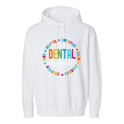 Dental Hygienist Squad Appreciation Week Healthcare Dental Gift Garment-Dyed Fleece Hoodie