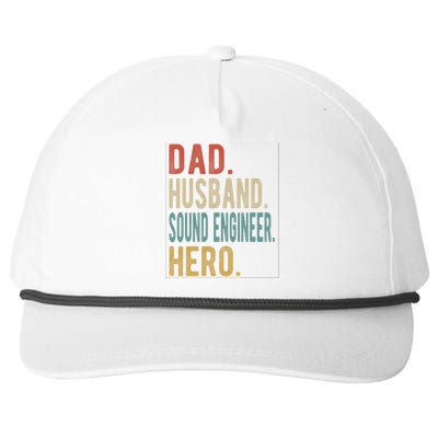 Dad Husband Sound Engineer Hero Great Gift Snapback Five-Panel Rope Hat