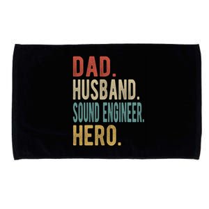 Dad Husband Sound Engineer Hero Great Gift Microfiber Hand Towel