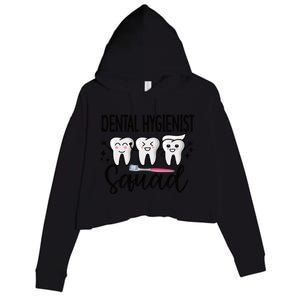 Dental Hygienist Squad Dental Hygiene Crew Cute Gift Crop Fleece Hoodie