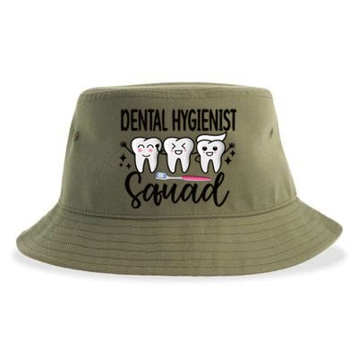 Dental Hygienist Squad Dental Hygiene Crew Cute Gift Sustainable Bucket Hat