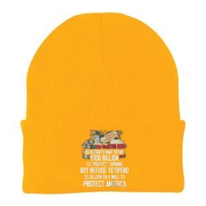 Democrats Have Spent $100 Billion To Protect Ukraine Knit Cap Winter Beanie