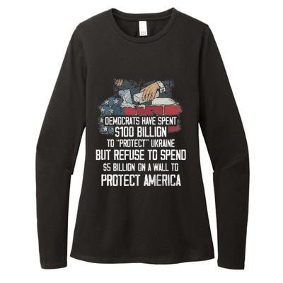 Democrats Have Spent $100 Billion To Protect Ukraine Womens CVC Long Sleeve Shirt