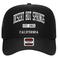 Desert Hot Springs California Ca Js04 Vintage High Crown Mesh Back Trucker Hat