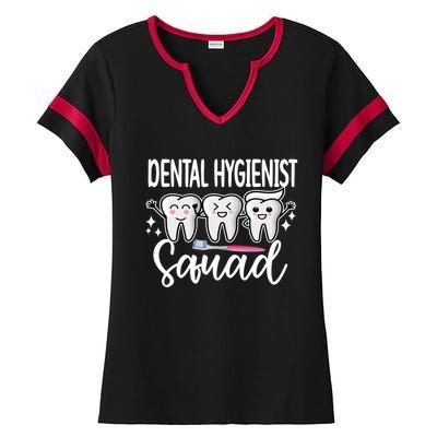 Dental Hygienist Squad Dental Hygiene Crew Cool Gift Ladies Halftime Notch Neck Tee