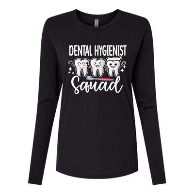 Dental Hygienist Squad Dental Hygiene Crew Cool Gift Womens Cotton Relaxed Long Sleeve T-Shirt