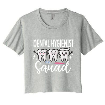 Dental Hygienist Squad Dental Hygiene Crew Cool Gift Women's Crop Top Tee