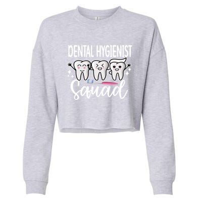 Dental Hygienist Squad Dental Hygiene Crew Cool Gift Cropped Pullover Crew