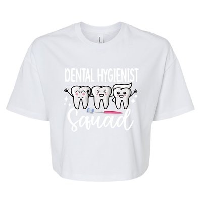 Dental Hygienist Squad Dental Hygiene Crew Cool Gift Bella+Canvas Jersey Crop Tee