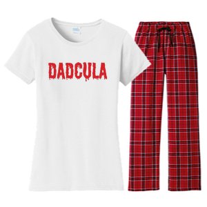 Dadcula Halloween Shirts For Dads Women's Flannel Pajama Set