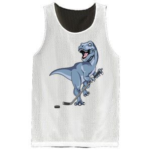 Dinosaur Hockey Stick Puck Goal Goalie Trex Trex Player Mesh Reversible Basketball Jersey Tank