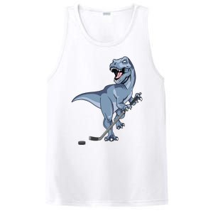 Dinosaur Hockey Stick Puck Goal Goalie Trex Trex Player PosiCharge Competitor Tank