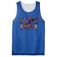 Dabbing Halloween Skeleton Zombie Scary Pumpkin Mummy Funny Gift Mesh Reversible Basketball Jersey Tank