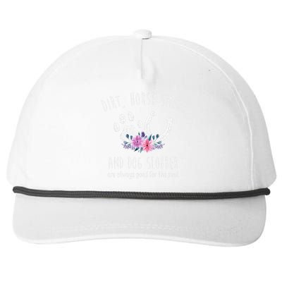 Dirt Horse Smell And Dog Slobber Horse Lover Snapback Five-Panel Rope Hat