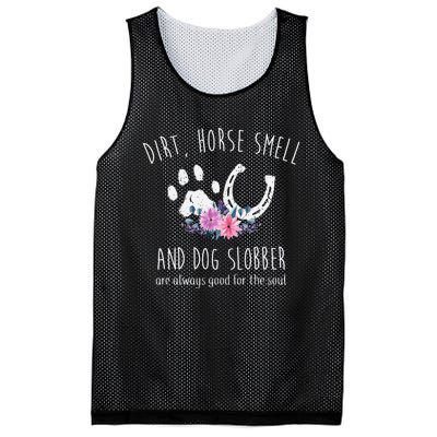 Dirt Horse Smell And Dog Slobber Horse Lover Mesh Reversible Basketball Jersey Tank