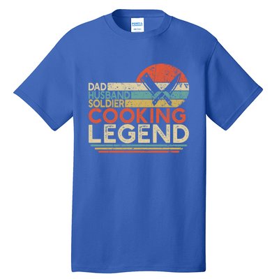 Dad Husband Soldier Cooking Legend Military Chef Gift Tall T-Shirt